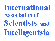 Text Box: International   Association of  Scientists  and Intelligentsia
 
